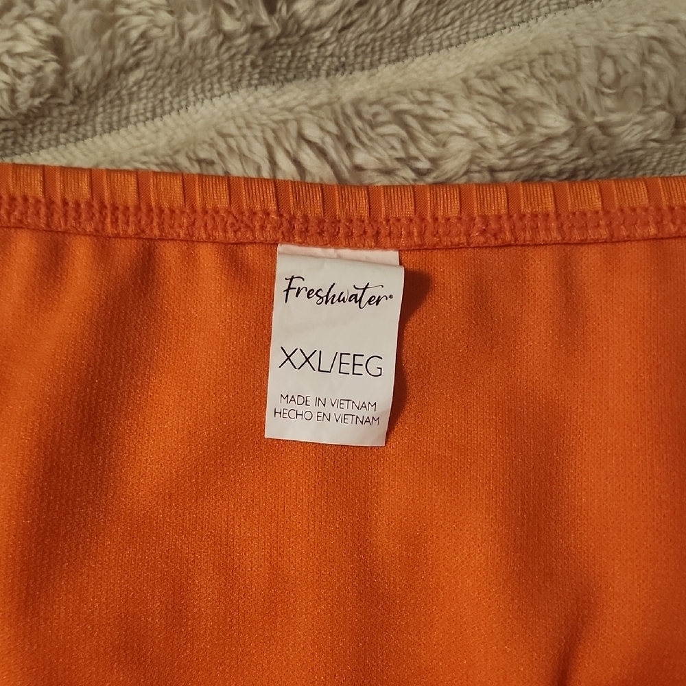 Orange Ribbed Bikini Set - Picture 6 of 8